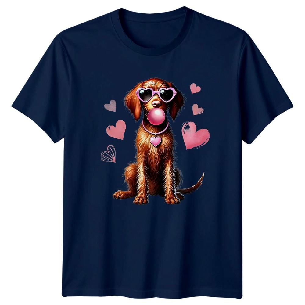 Dog Hearts Bubblegum Animals Dogs Graphic Tee Unisex Unisex Unisex Valentines Day
