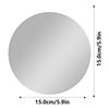 Easy Mounting College 5.9inch Round Mirror School Locker Mirror Frameless Design Protective Coating For Bathrooms