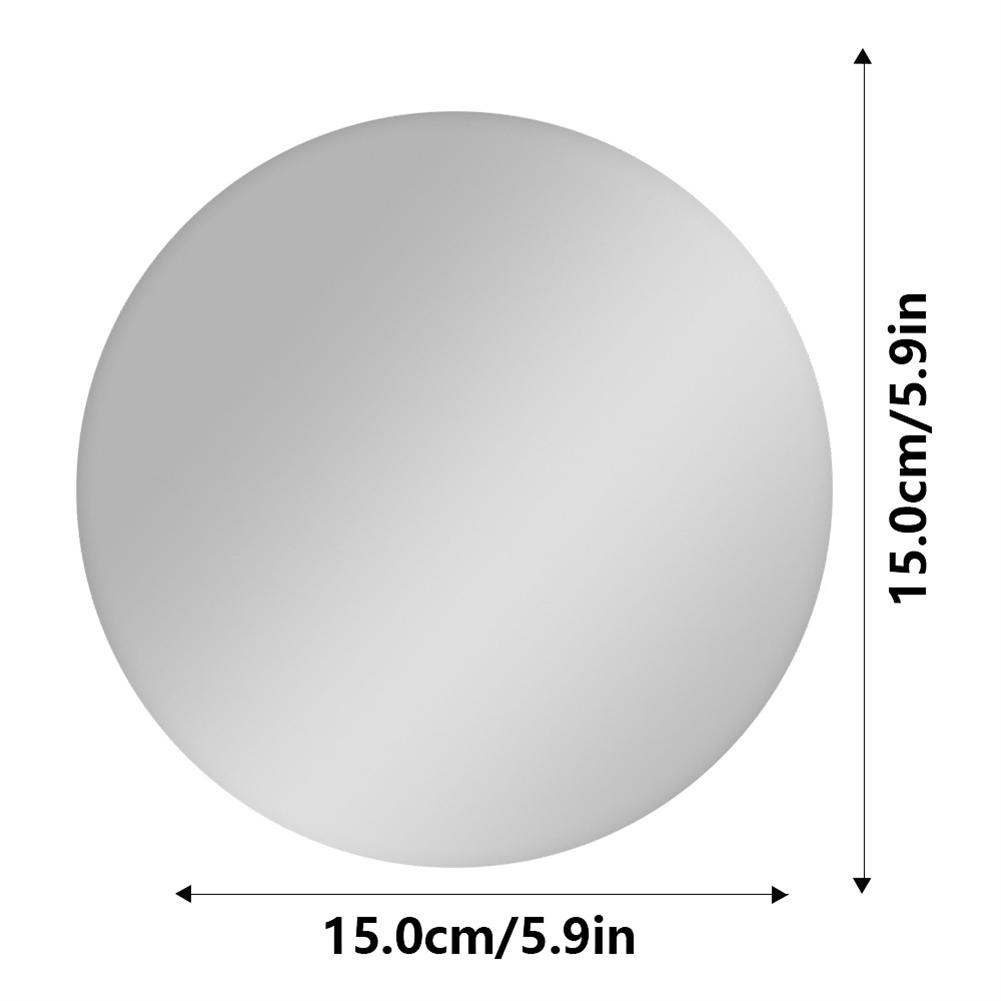 Easy Mounting College 5.9inch Round Mirror School Locker Mirror Frameless Design Protective Coating For Bathrooms