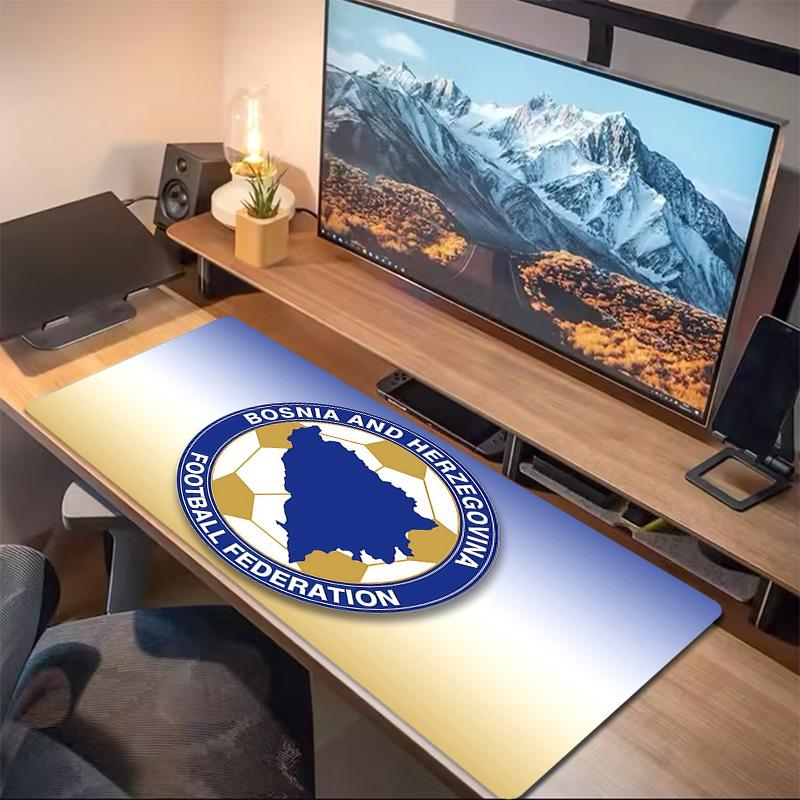 BIH Print Cushion Non-slip Laptop Tablet Big Mousepad XXL Mat Mini PC Playmat With Lock edge