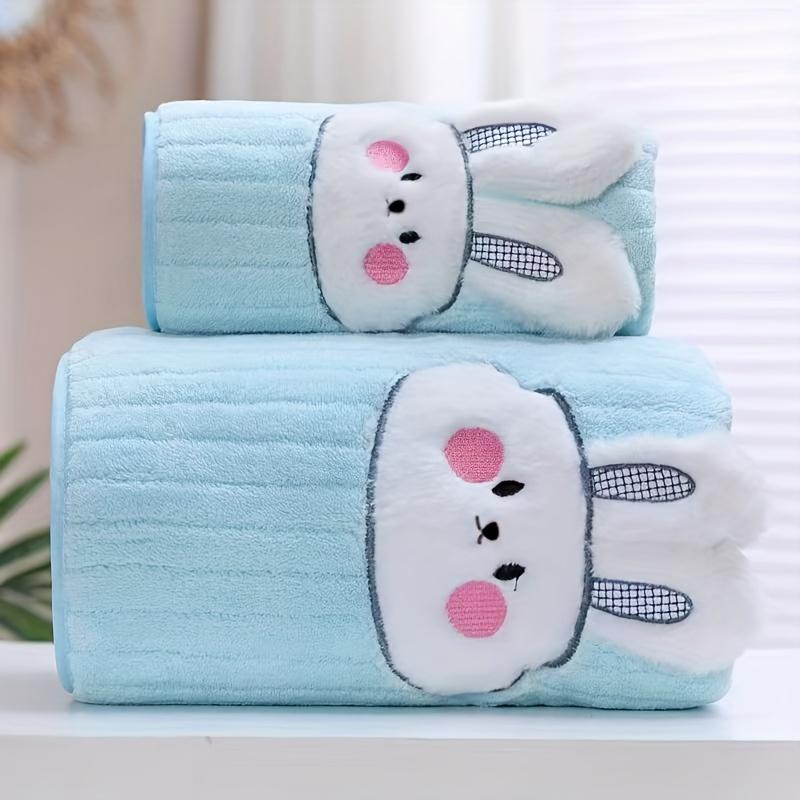 Cartoon Rabbit Towel Quick-Drying Absorbent Bath Towel Face Towel