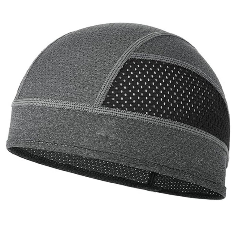 Summer Mesh Thin Vents Beanie Cap Bonnet for Men Sweat Absorbent Skull Cap Under Helmet Moisture Wicking Cycling Cap for Rider