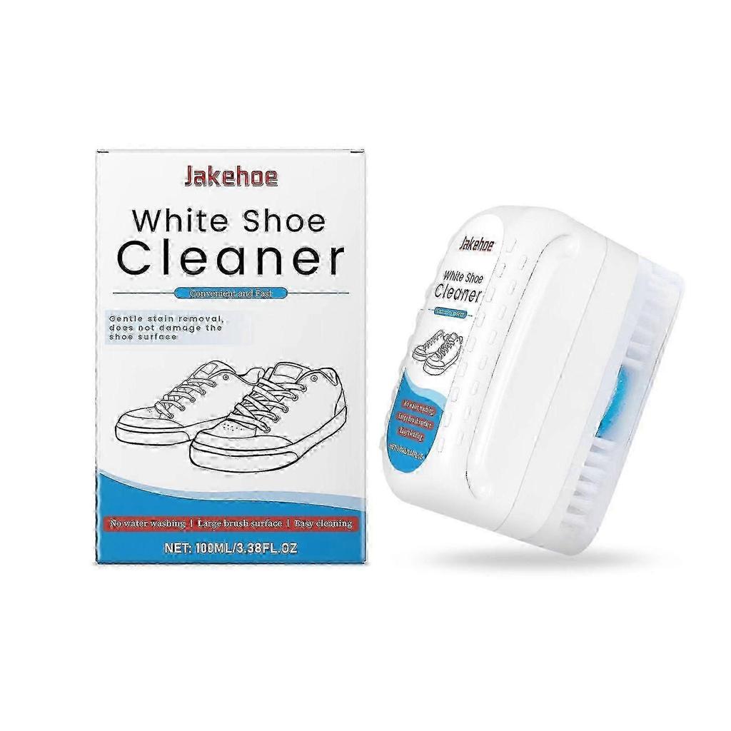 Portable Shoe Cleaning Brush 100ml - Effective Stain Remover for Sneakers, Leather, Canvas , Household Use - Soft, Gentle, and Easy To Use for Quick,