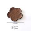 Wood Coasters Cute Decorative Lotus Root Cup Pad Eco-friendly Beech Coaster Reusable Hollow Mats for Tableware Bowl Plate