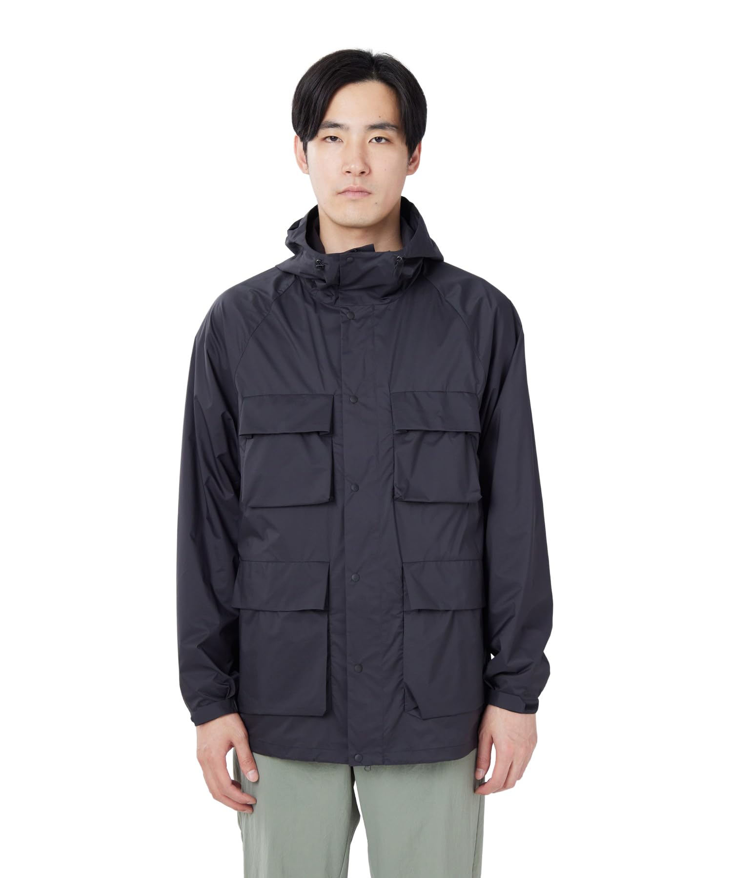 

Snow Peak Double Weave Mountain Parka Outer Jacket for Men and Size S U.L. JK-26SU012 Women, BLACK, чёрный