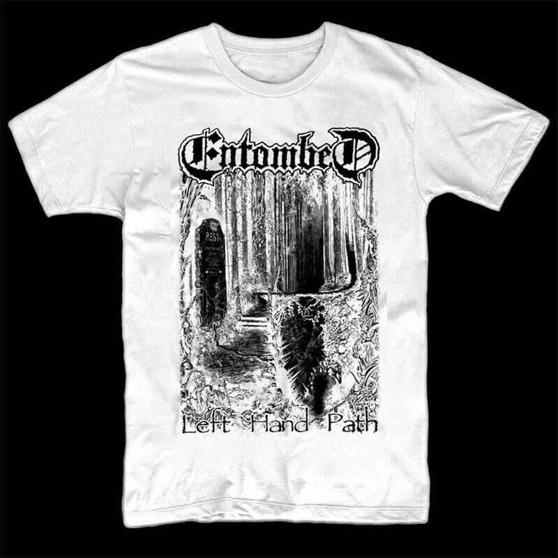 New Entombed - Left Hand Path Cotton White Unisex All size Shirt C201 Unisex T-Shirt XXXXL