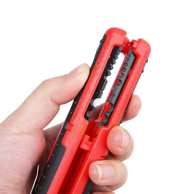 Automatic Wire Stripper with Clamp Portable Electric Wire Stripping Tool Cutter Pliers RG59 RG6 Coaxial Cable Stripper Hand Tool
