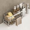 Stainless Steel Sink Drain Rack Large Capacity Dishcloth Rack Sponge Holder  for Home