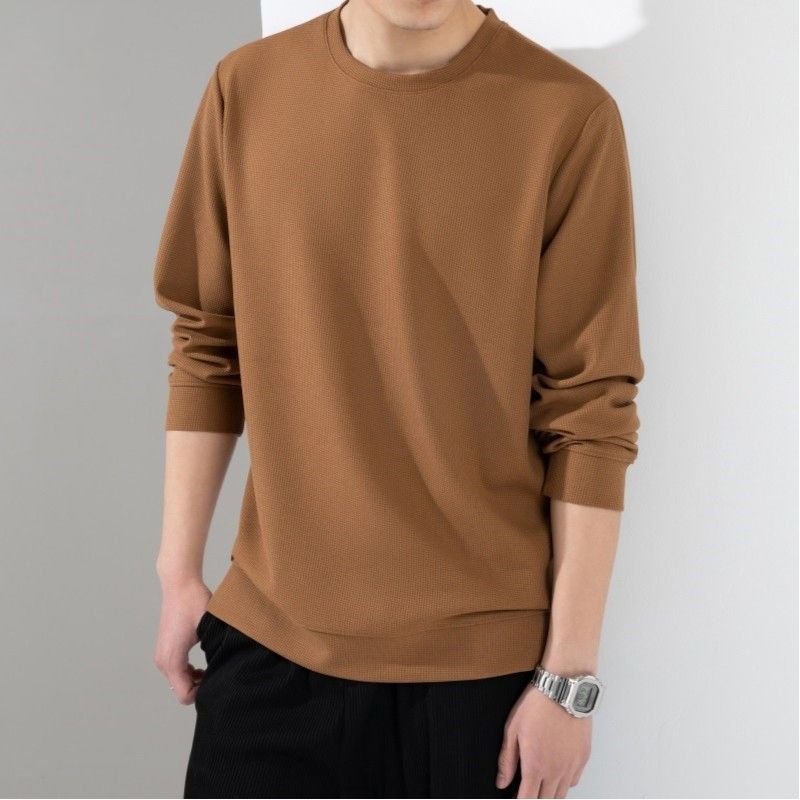 Men's Autumn Style Slim and Loose New Style Men's Long-sleeved Top Sweatshirt Men's T-shirt Casual Large Size Men