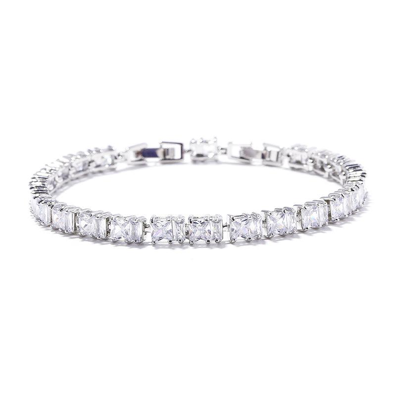 Хип-Хоп Стиль Ювелирные Изделия 18K Полностью Алмазная 12,5 мм Ширина Мужской Кубинская Цепь Браслет