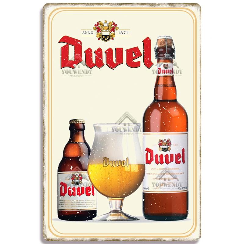 

Metal Tin Sign Poster for Pub Bar Man Cave Club Wall Decoration Vintage Belgium Beer Brand Decorative Plaque xcm 20x30cm（7.8x11.8inch）