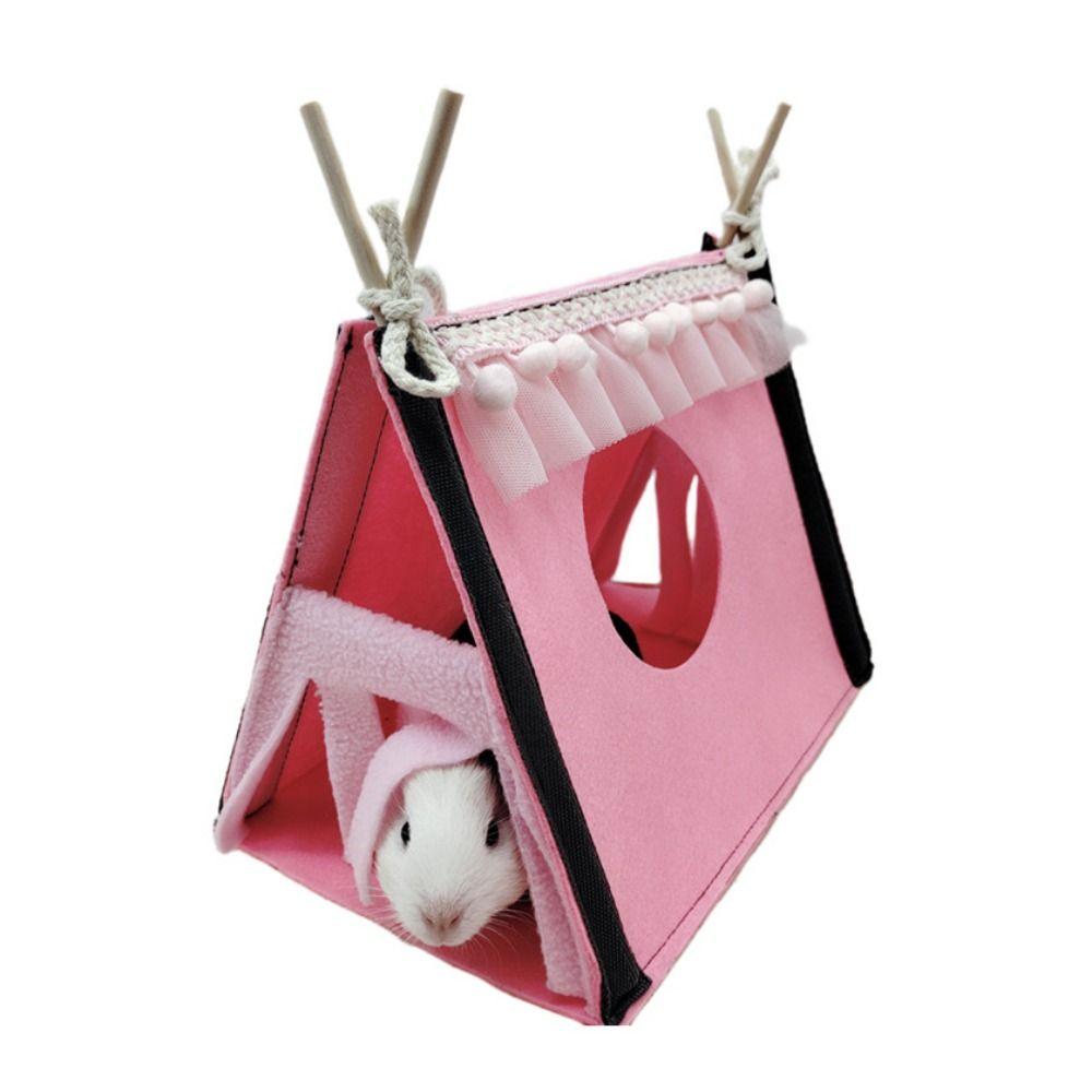 Blue Rabbit Tent House Foldable Hamster Nest Corner Hideaway Rabbit Hidden Tent  Chinchilla розовый