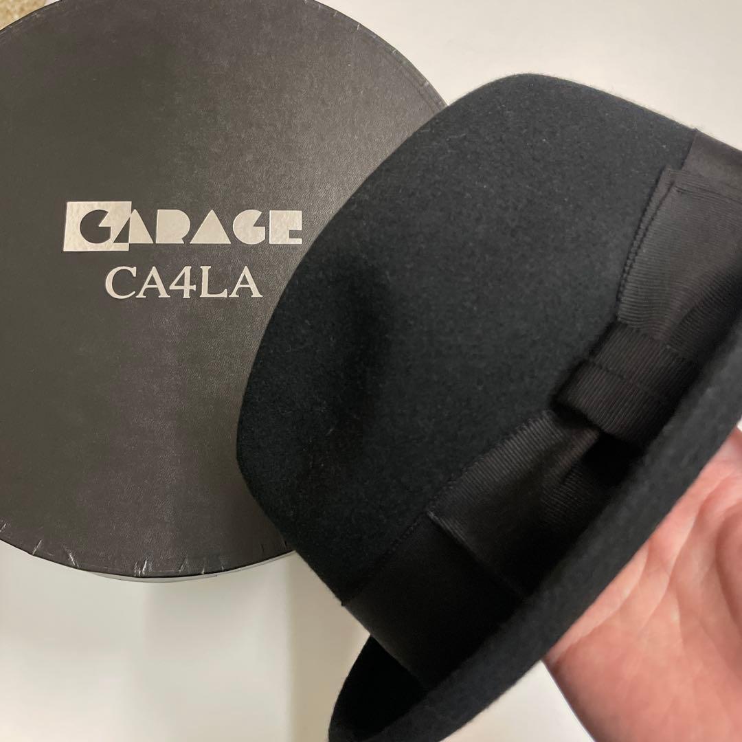 Used New Kasira CA4LA Wool Pork Pie Hat Made in Japan Black Garage Collaboration