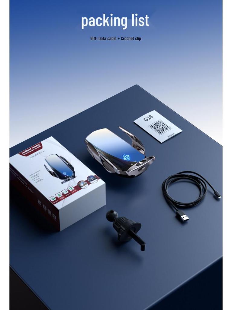 Magic Clip G18 Wireless Car Charger & Phone Holder with Infrared Sensor and Fast Charging