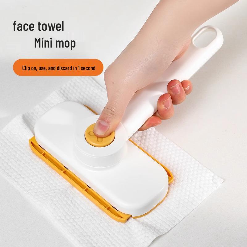 Rotatable Face Wash Towel & Mini Mop - Hands-Free, Multipurpose Cleaning Tool for Kitchen