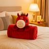 Fluffy Throw Horse Mascot Plush Blanket Soft Warm Nap Blanket Universal Flannel Blanket  Office