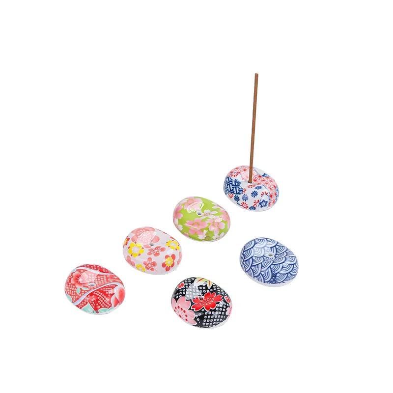 1PC Japanese Style Ceramic Incense Stick DIY Home Bedroom Aromatherapy Incense Holder Decoration