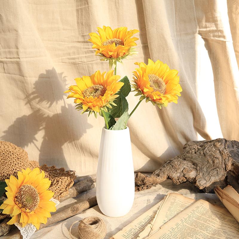 Buy Artificial Sunflower Sunflower Chrysanthemum Bouquet Fake Dried ...