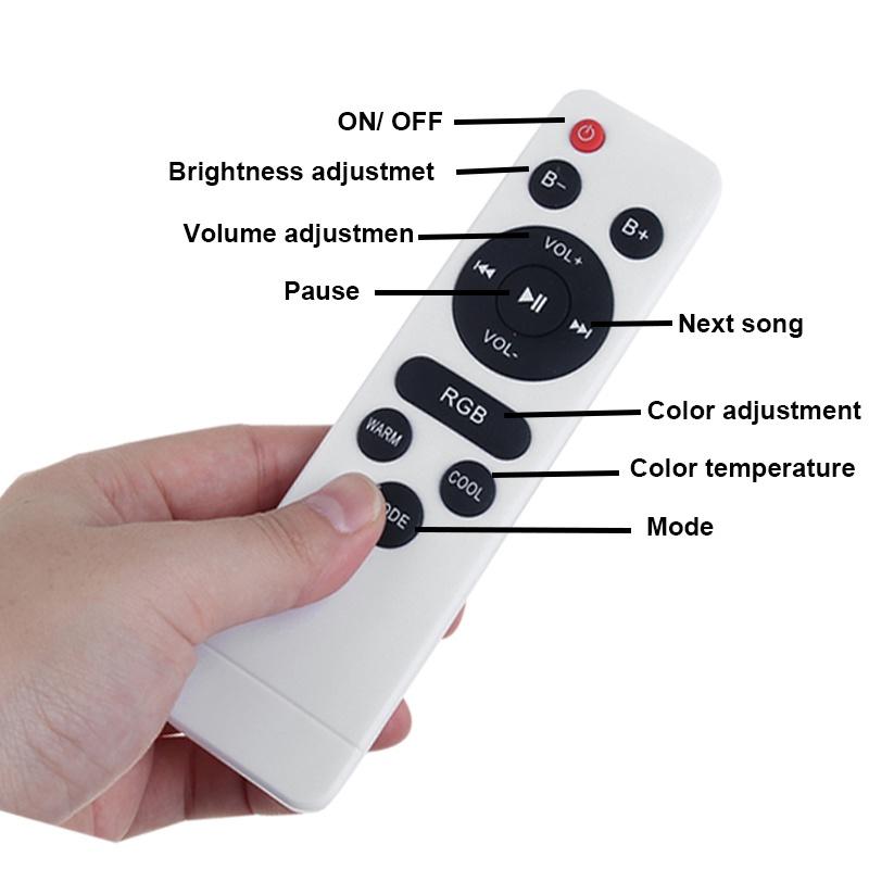 40cm 200W RGB stmívatelné hudební stropní světlo 85-265V Domácí osvětlení APP Dálkové ovládání Bluetooth hudební světlo Ložnice Smart LED