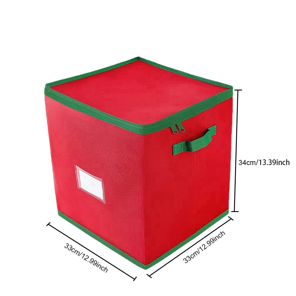 Xmas Storage Box with Adjustable Dividers Christmas Ornament Storage Box Christmas Storage Containers Fits 64 Holiday Ornaments