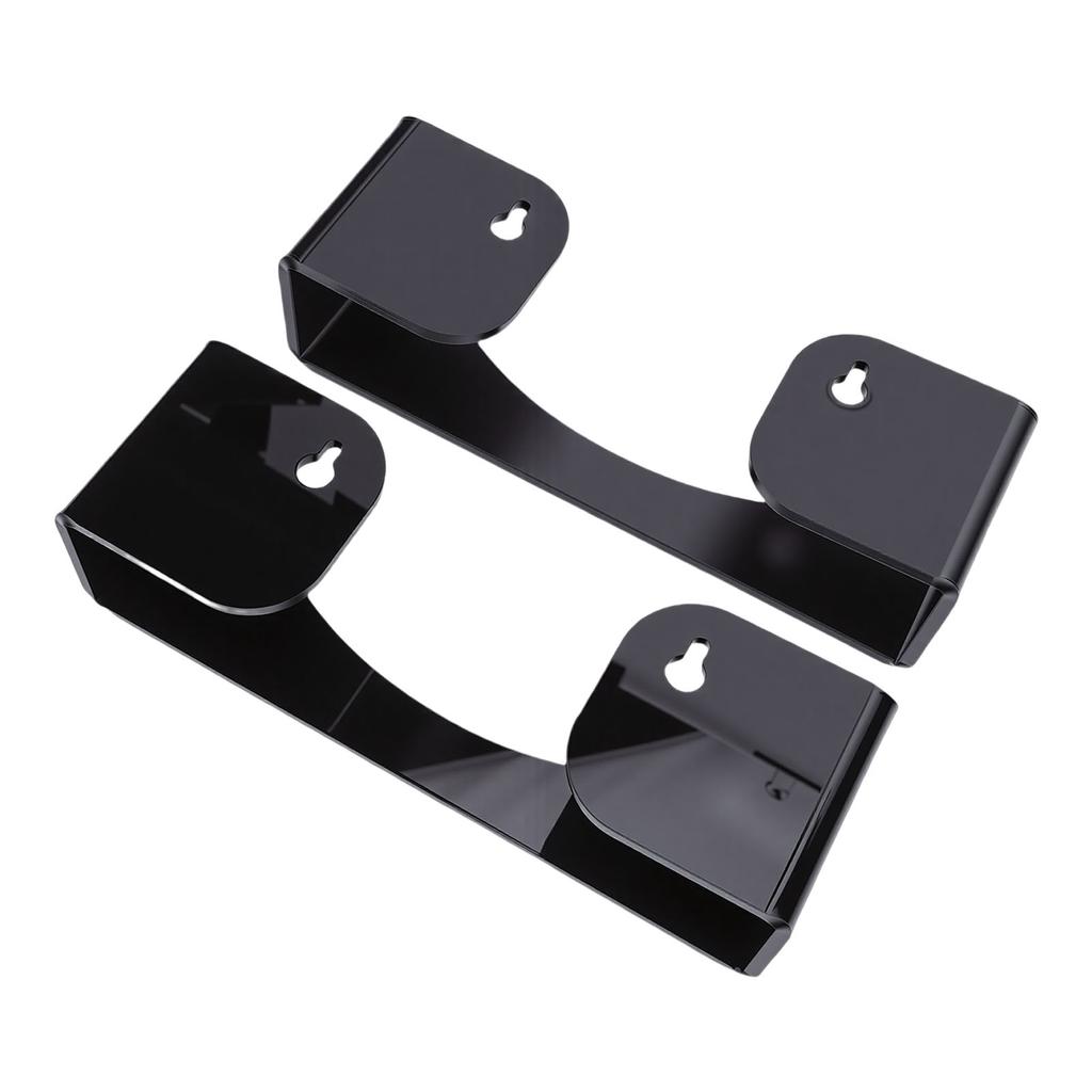 2pcs Hat Wall Racks Space Saving Acrylic Wall Mounted Hat Storage Organizers for Baseball Caps Black