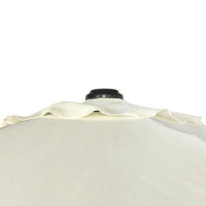 Aktive Rectangular Garden Parasol - Aluminum Pole - Cream Color