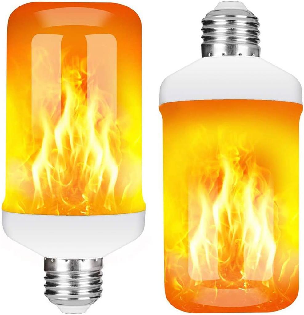 LED Night Light Flame Light Bulb 4 Modes Fire Bulb Lamp Christmas Party Outdoor Indoor Home Decor E27 Base Flickering Nightlight
