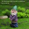 Christmas Elf Garden Ornament - Resin Drunken Gnome for Festive Decor