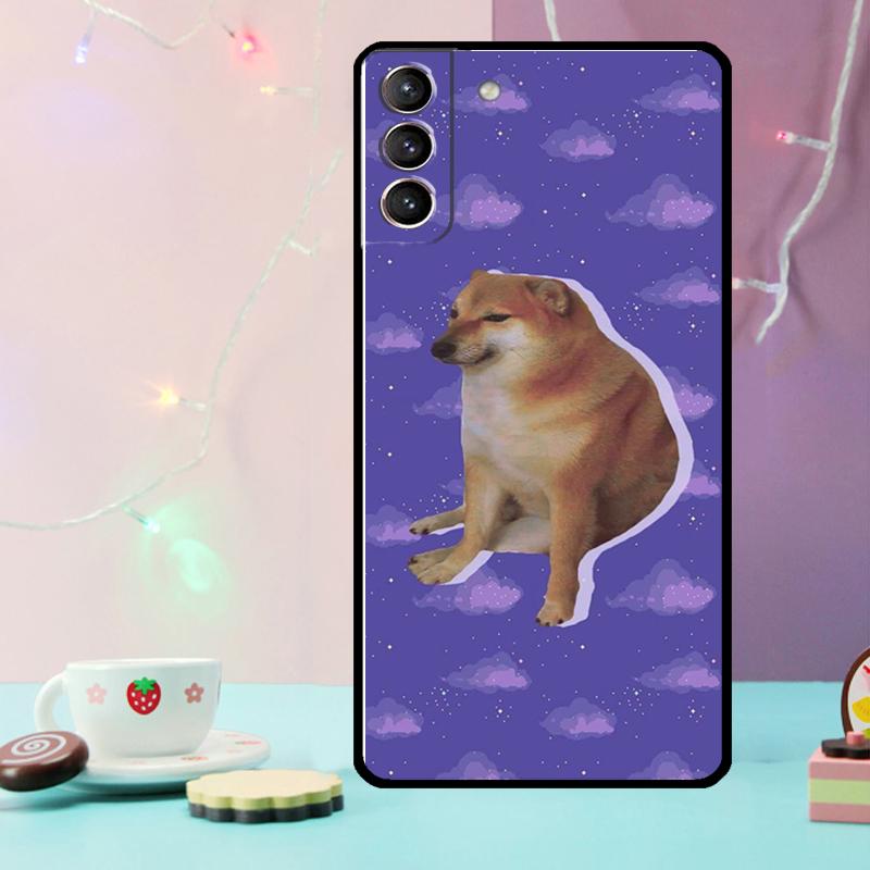 

Funny Cheems Doge Phone Case For Samsung Galaxy S25 Ultra S20 S21 S22 S23 S24 Plus S9 S10 S24 FE S25 FE Cover Galaxy S25 FE