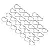 30pcs Stainless Steel Stainless Steel Pendants Hollow Frame Small Linking Ring Charms Silver 14mm Size