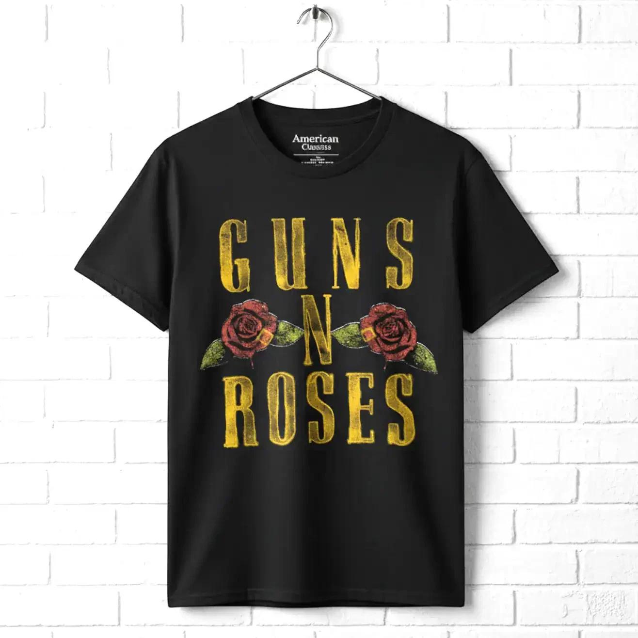 Guns N Roses Vintage Roses Men s T Shirt L