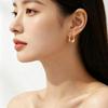 New Daily Geometric Irregular Unique Gold Earrings for Women, Niche Design, Student-friendly, Cool Style