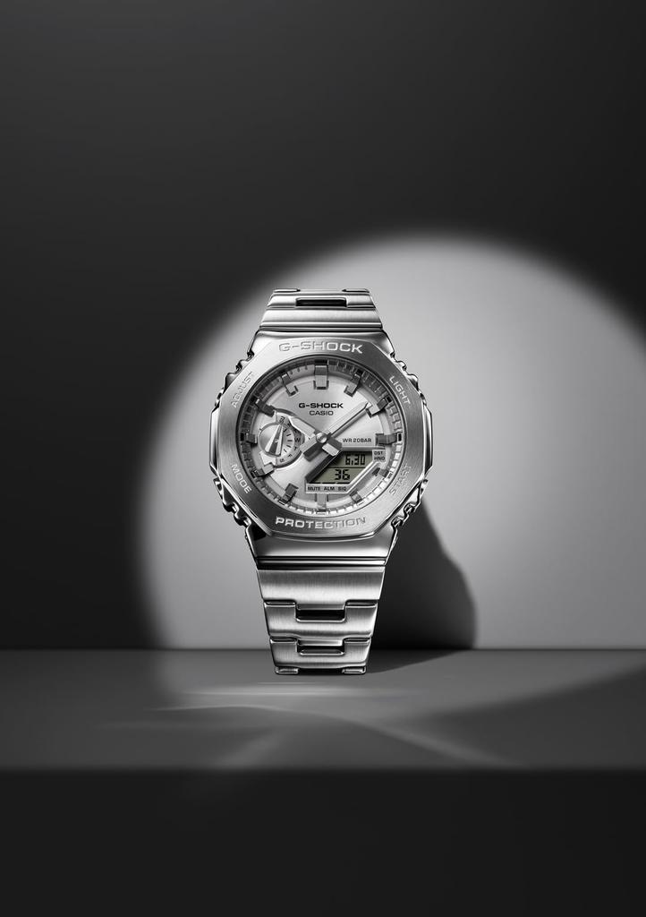 Watch Metal Bezel Band Model Silver [Casio] G-Shock [] GM-2110D-7AJF Men's