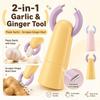 Clip Structure Garlic Peeler 2in1 Ginger Scraper Convenient Ginger Skin Removal Tool  Home