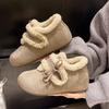 Women's Fur One Thick Bottom Heightening Winter Lightweight Padded Warm Snow Boots Non-slip Wear Casual Sneakers Cotton Boots
