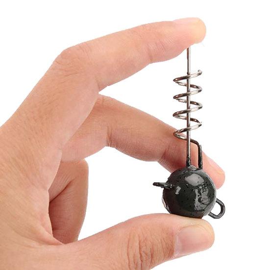 2 adet vida sabit kurşun Jig kafa teçhizat kanca platin yumuşak balıkçılık cazibesi bağlantı iğnesi