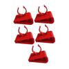 5x Fish Tank Tubing Holders,Aquarium Tool,Red Water Pipe Fixing Clamps,Soft Tube Fixture Holders,Fish Tank Water Pipe Clamps