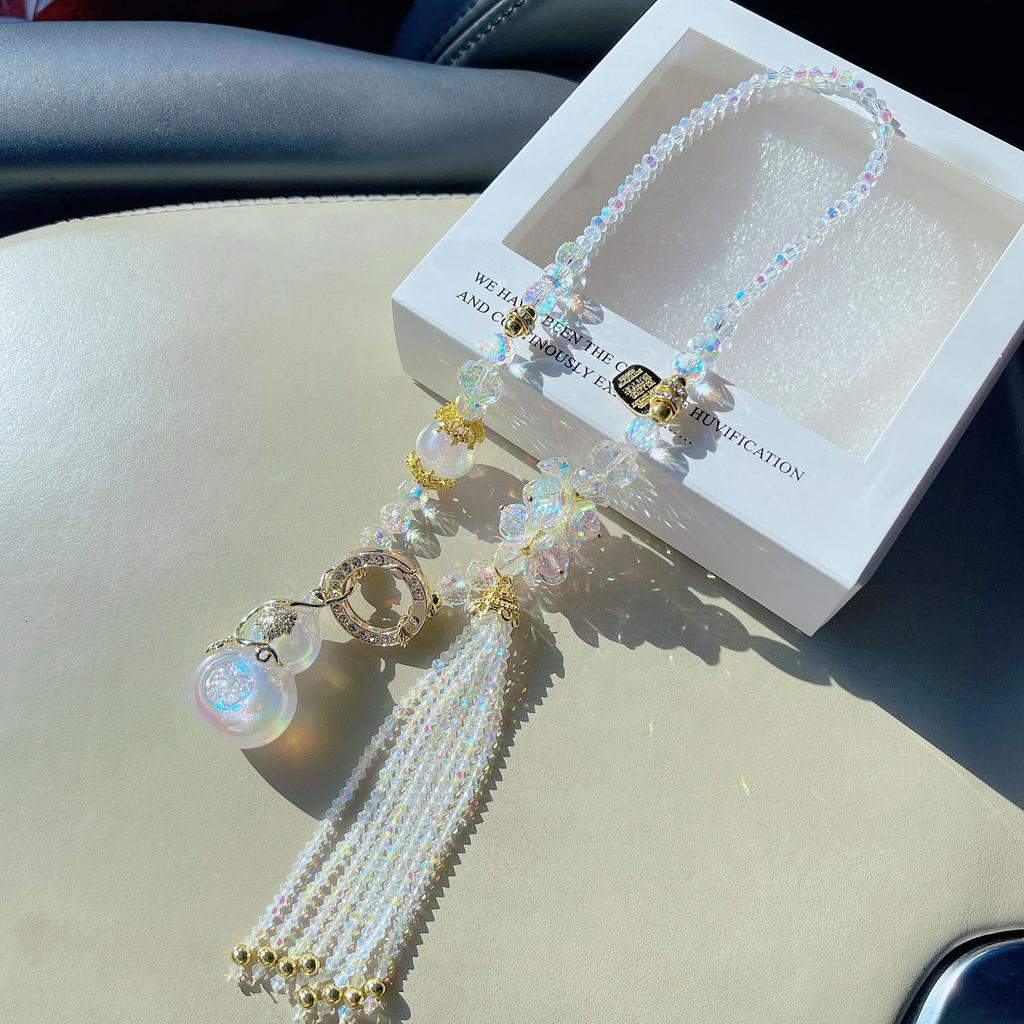 Crystal Gourd Car Hanging Pendant Interior Decoration Ornament For Women
