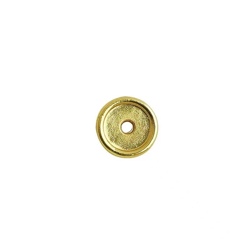 14K Gold Filled Spacer for DIY Jewelry: Grooved Washer for Bracelets & Necklaces