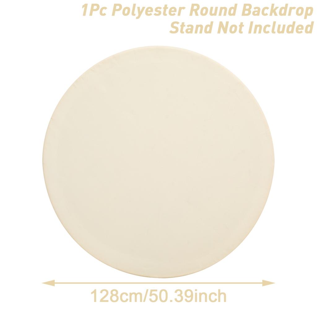 Pure White Circular Background Cloth Wedding Birthday Party Decoraion Baby Shower Wedding Party Supplies Round Backdrop Cloth