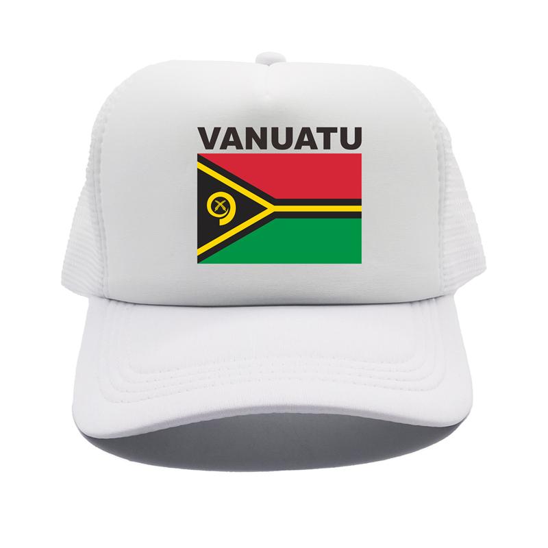 Vanuatu Trucker Cap Summer Unisex Cool Country Flag Hat Baseball Caps Unisex Outdoor Mesh Net Caps