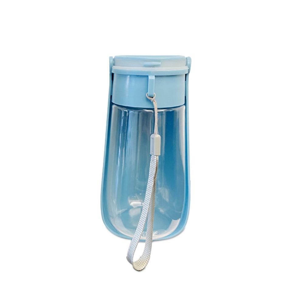 

Portable 450ml Dog Water Bottle BPA Free Leak Proof Pet Water Dispenser Foldable Dog Water Dispenser Outdoor синий