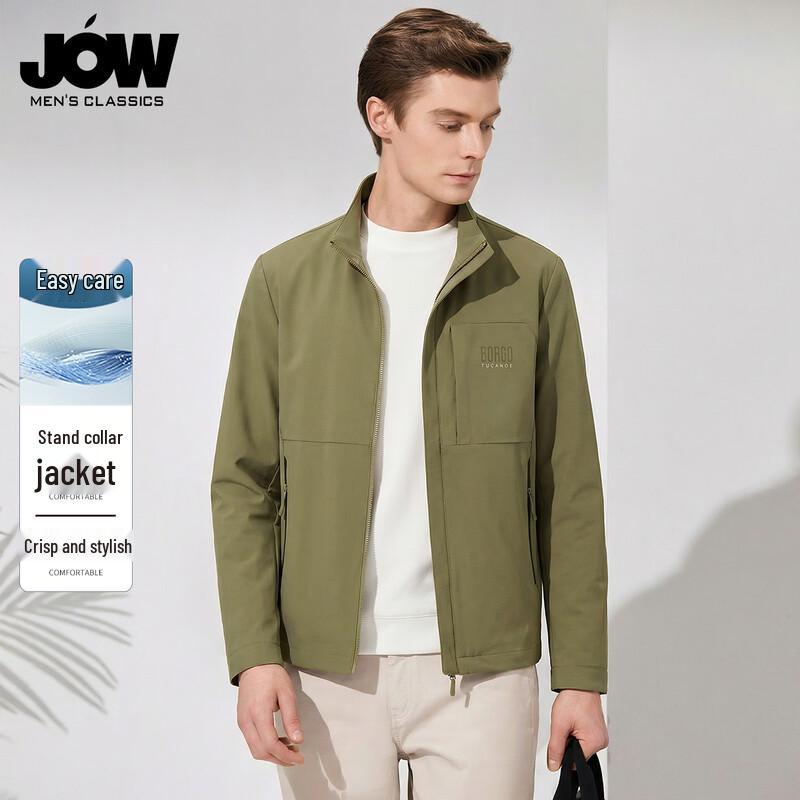 

JOW Men s Stand-Collar Printed Windproof Jacket XL