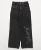 WEGO Graphic Denim Size Denim Black Sonata Men's Pants, L,