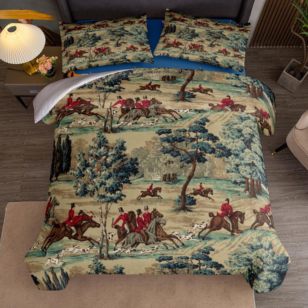 1800s French Manor Duvet Cover Set King Queen Double Full Twin Single Size Bed Linen Set