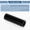 X AUTOHAUX Silicone Hose, Straight Silicone Tube, Black, Length 3.9 Inches (100 Mm), Inner