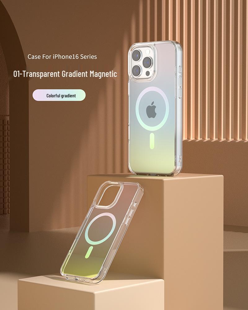 Dopamine Gradient Iridescent Case for iPhone 17 Pro Max/16 Fashion Protective Cover