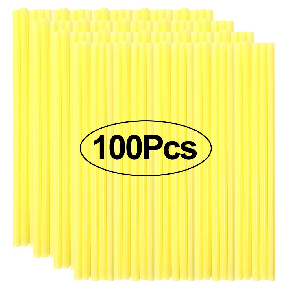 100Pcs Disposable Plastic Straws Colorful Bubble Milk Tea Cocktail Drinking Straws Party Birthday Supplies Kitchen Accessories
