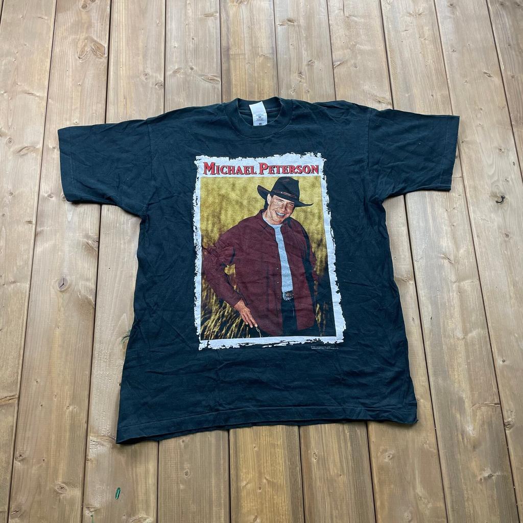 Vintage 1992 Michael Peterson Band Graphic T Shirt Men's XL / Vintage T-Shirt / Music Promo Print / Single Stitch / Made In USA