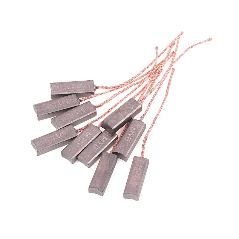 10 szt. 4,5X6,5X20 mm Wysokomiedziowe Szczotki Węglowe Generatora Regulator Alternatora Dla Byd